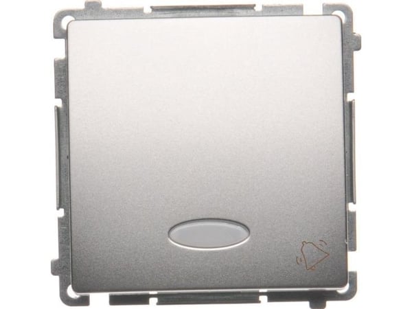 Kontakt-Simon BMD1L.01/43, Painikekytkin, Muovi, Hopea, IP20, IP44, 250 V, 10 A