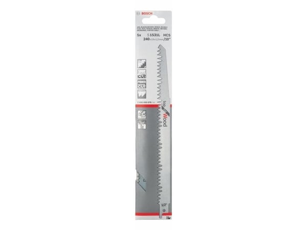 Bosch BAJONETSAVKLINGE S1531L 240MM 5 STK TRÆ 240MM 5 STK TRÆ