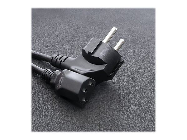 Qoltec - Sähköjohto - CEE 7/7 til IEC 60320 C13 - 250 V - 16 A - 1,5 m - 1,5 m