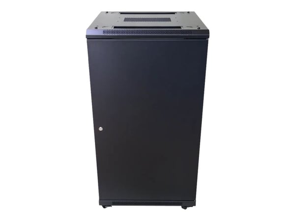 Extralink - Rack skap - 600x600 mm - står på gulv - svart - 22U - 19"