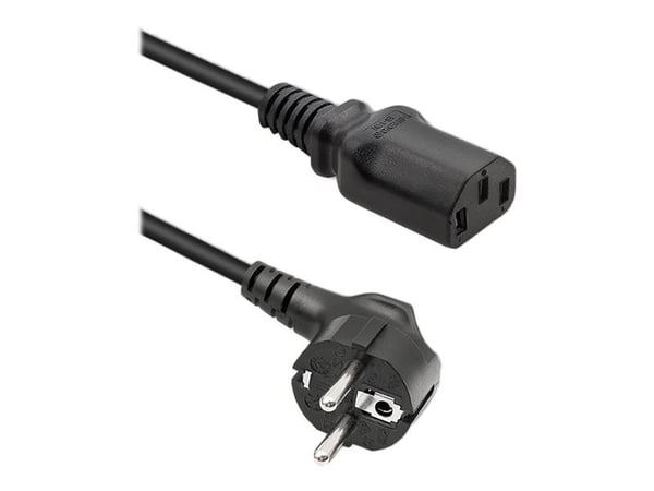 Qoltec - Sähköjohto - CEE 7/7 til IEC 60320 C13 - 250 V - 16 A - 1,5 m - 1,5 m
