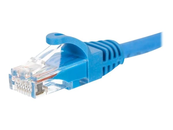 Netrack - Patchkabel - RJ-45 (han) til RJ-45 (han) - 1,5 m - UTP - CAT 5e - formet, knastfri - blå