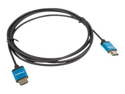 Lanberg - Premium High Speed - HDMI-kabel med Ethernet - HDMI hann til HDMI hann - 1 m - svart - 4K-støtte, 1080p-støtte