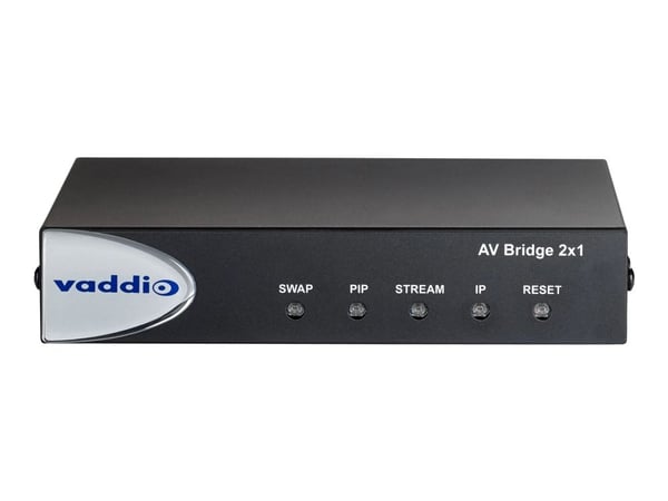 Vaddio AV Bridge 2x1 - Strømningsvideo/lydkoder / svitsjer
