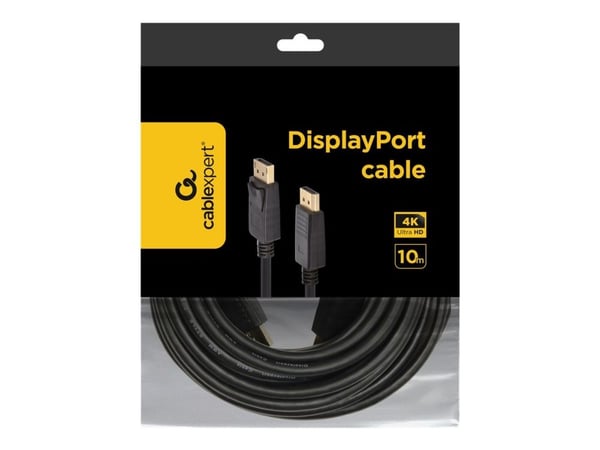 Cablexpert - DisplayPort-kabel - DisplayPort (hann) låst til DisplayPort (hann) låst - DisplayPort 1.2 - 10 m - 4K-støtte