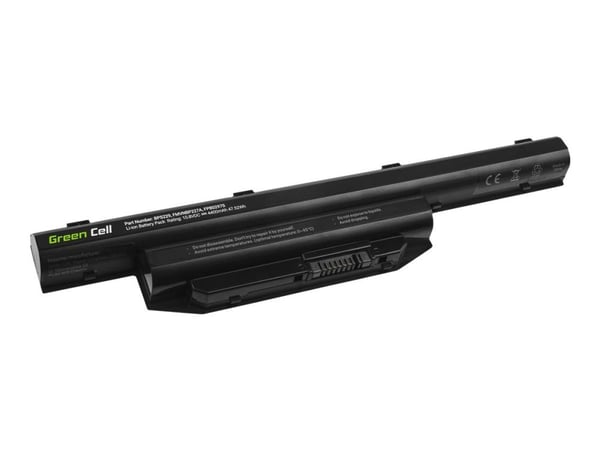 Green Cell - Akut tietokoneen akku - Litium-polymeeri - 4400 mAh - lajitelma - Fujitsu LIFEBOOK A514, A544, A555, AH544/G32, E547, E554, E734, E744...
