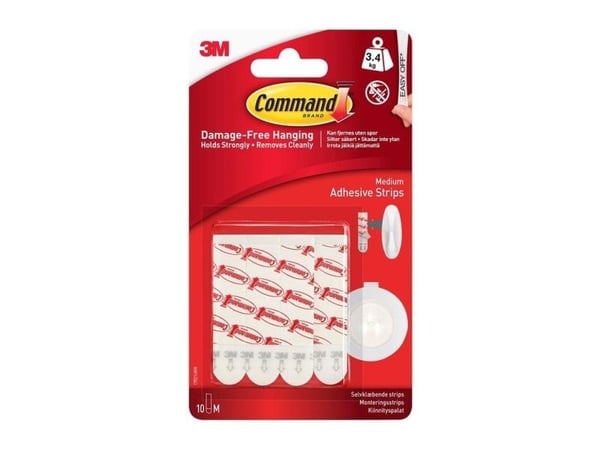 3M Command løse strips mellem (9 stk.)