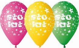 GoDan Premium ballonger "Sto lat" 12"