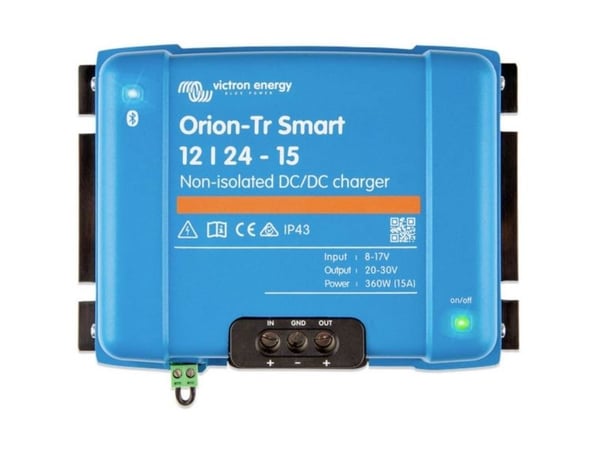 Victron Energy Orion-Tr Smart 12/24-15A 360 W invertteri til biler (ORI122436140)