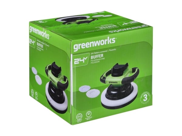 Greenworks G24BU10 polermaskin 24V - utan batteri och laddare