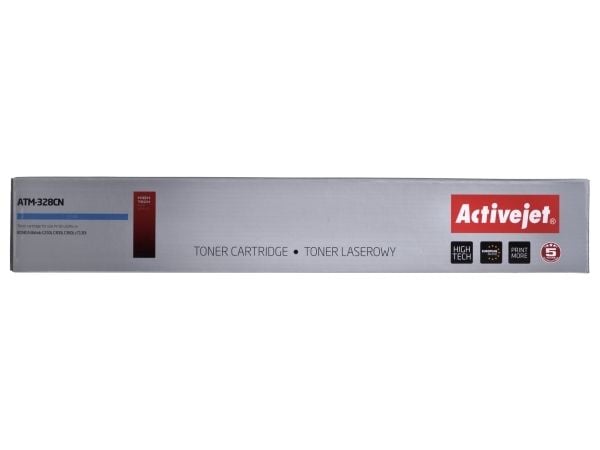 Activejet ATM-328CN tonerpatron til Konica Minolta-skriver, erstatning Konica Minolta TN328C; Supreme; 28000 sider; blå, 28000 Sider, Blå, 1 stk