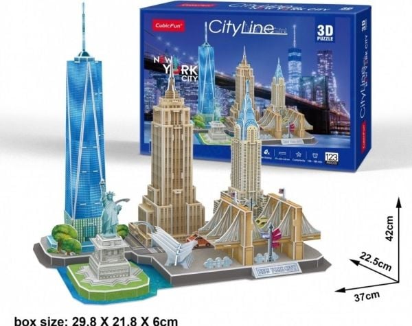 Dante Pussel 3D City Line New York City (20255)