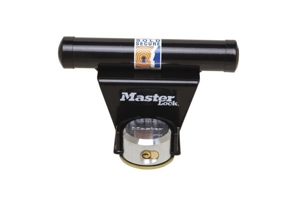 MASTER LOCK 1488EURDAT, Kjedefri hengelås, Nøkkellås, Bruk bare én nøkkel, Garage, Workshop, Sort, Stål