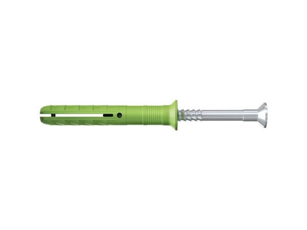 Fischer 524847, Skrue- og veggpluggsett, Murstein, Betong, Pozidriv, PZ2, 60 mm, 6 mm