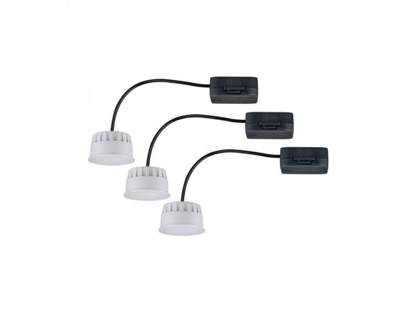 Paulmann Choose Coin, Syvennysspottivalo, 3 lamppu(a), LED, 6 W, 2700 K, Satiini teräs
