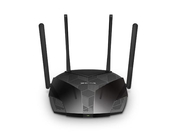 Mercusys MR80X V2 - Trådløs ruter 3-portssvitsj - 1GbE - Wi-Fi 6 - Dobbeltbånd