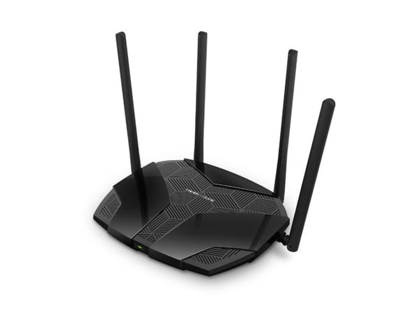 Mercusys MR80X V2 - Trådløs ruter 3-portssvitsj - 1GbE - Wi-Fi 6 - Dobbeltbånd