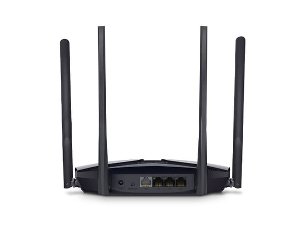 Mercusys MR80X V2 - Trådløs ruter 3-portssvitsj - 1GbE - Wi-Fi 6 - Dobbeltbånd