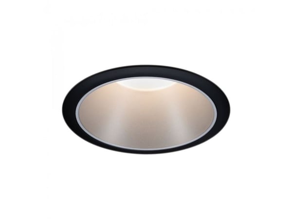 Paulmann Cole, Innsunket spotlight, GU10, 1 ampuller, LED, 10 W, Sort, Sølv