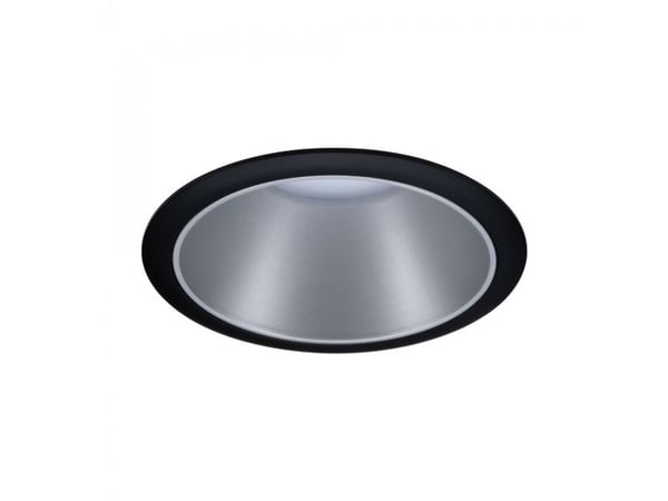 Paulmann Cole, Innsunket spotlight, GU10, 1 ampuller, LED, 10 W, Sort, Sølv