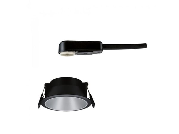 Paulmann Cole, Innsunket spotlight, GU10, 1 ampuller, LED, 10 W, Sort, Sølv