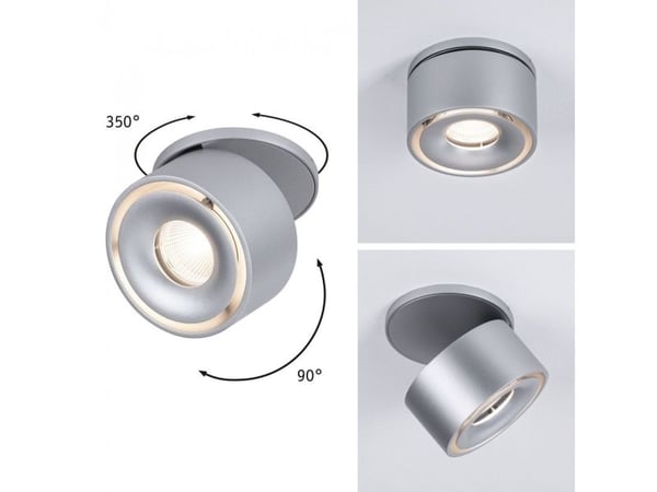 Paulmann Spircle, Overflateegnet, 1 ampuller, LED, 8 W, 3000 K, Kromfarget