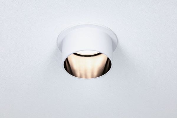 Paulmann Gil Coin, Overflateegnet, 1 ampuller, LED, 6 W, 2700 K, Sort, Hvit
