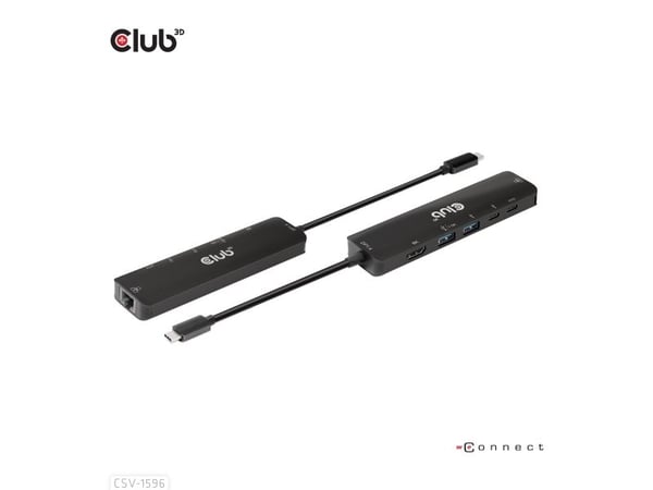 Club 3D - Dockingstasjon - USB-C 3.1 Gen 1 - HDMI - GigE