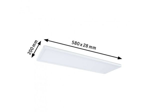 Paulmann Atria Shine, firkant, Hvit, Plast, IP20, II, 23 W