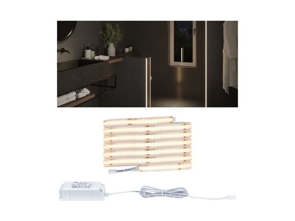 Paulmann Full-Line COB Slim, Universale lysstriper, Ambience, Innendørs, Hvit, Plast, IP44