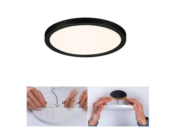 Paulmann Areo, Innsunket spotlight, LED, 13 W, 3000 K, 1800 lm, Sort