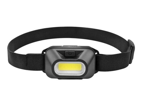 ANSMANN HD120B - Hodelykt - LED (COB) - 1 W - svart