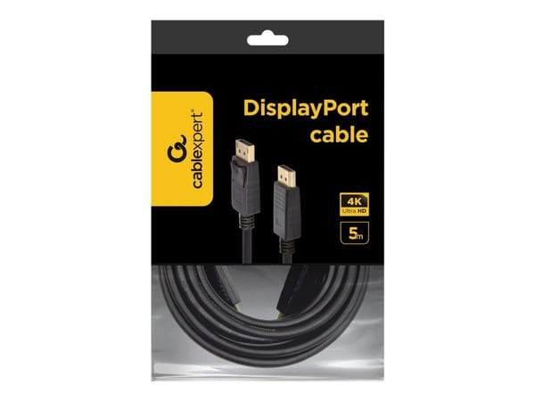 Cablexpert - DisplayPort-kabel - DisplayPort (hann) låst til DisplayPort (hann) låst - DisplayPort 1.2 - 5 m - 4K-støtte