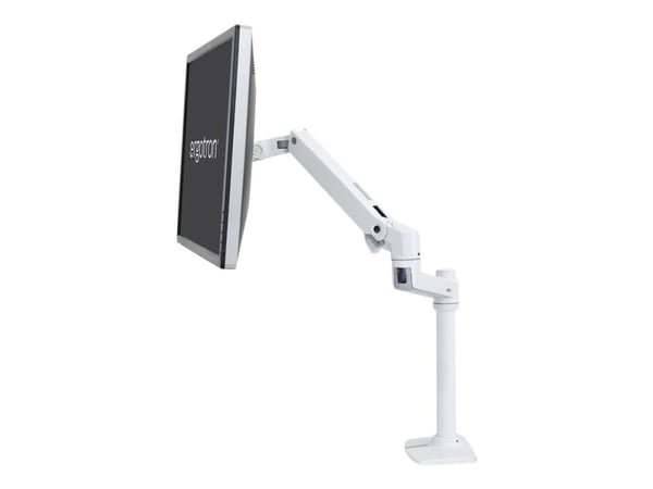 Ergotron LX - Monteringssett (leddarm) - for Skjerm - aluminium, stål - hvit - skjermstørrelse: inntil 32" - skrivebordsmonterbar