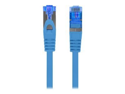 Lanberg - Koblingskabel - RJ-45 (hann) til RJ-45 (hann) - S/FTP - CAT 6a - flertrådet - blå, RAL 5012