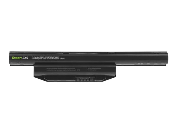 Green Cell - Akut tietokoneen akku - Litium-polymeeri - 4400 mAh - lajitelma - Fujitsu LIFEBOOK A514, A544, A555, AH544/G32, E547, E554, E734, E744...