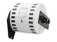 Qoltec - Hvit - Roll (6.2 cm x 30.48 m) 1 kassett(er) merketape - for Brother QL-1050, QL-500, QL-550, QL-560, QL-570, QL-600, QL-650, QL-710, QL-7...