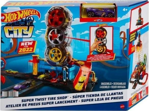 Mattel Hot Wheels-sett „Besisukanti padangu gamykla“