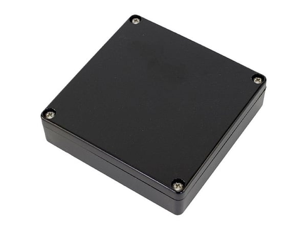 Hammond Electronics 1551WXBK universal-kapsling 80 x 80 x 22 ABS, sort, 1 stk