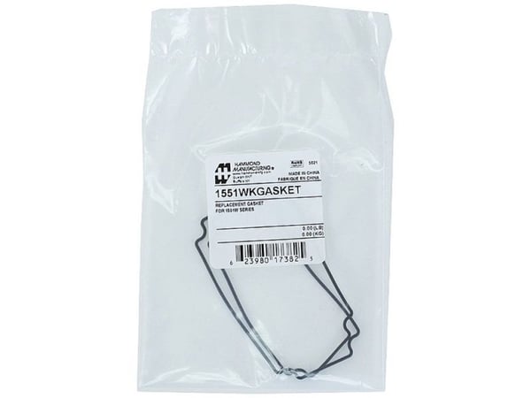 Hammond Electronics 1551WKGASKET tetning silikon svart (B x H) 80 mm x 40 mm 2 stk