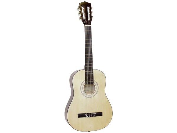 Dimavery AC-303 klassisk gitar 1/2 natur, okoumehals, lindetopp, mensur 535 mm