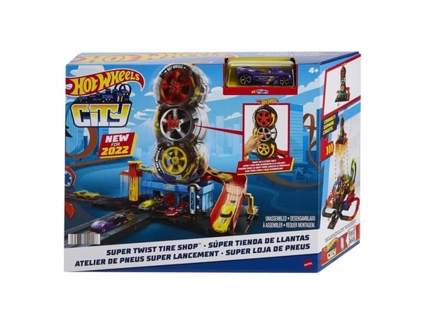 Mattel Hot Wheels-sett „Besisukanti padangu gamykla“