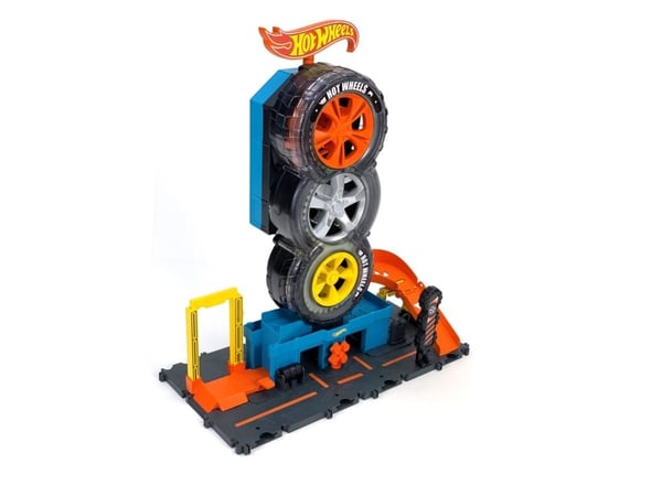 Mattel Hot Wheels-sett „Besisukanti padangu gamykla“