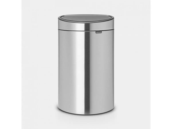 Brabantia Touch Bin - Søppelbøtte - flipp-lokk - 33 L - håndtak - avfallssortering - rustfritt stål, plast - mattstål
