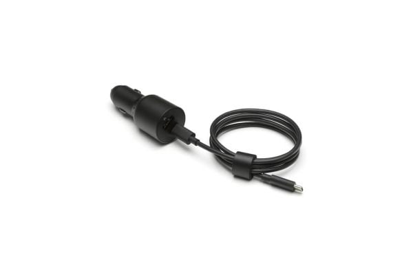 DJI CCX260-65 - Bilstrømadapter - 65 watt - 5 A - PD - 2 utgangskontakter (USB-C, USB) - på kabel: USB-C