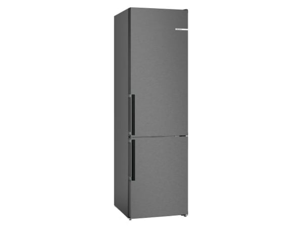 Bosch Serie | 4 KGN39VXBT - Kjøleskap/fryser - bunnfryser - bredde: 60 cm - dybde: 66.5 cm - høyde: 203 cm - 363 liter - Klasse B - svart inox