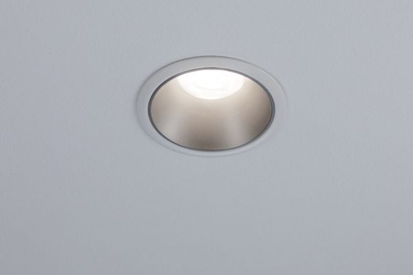 Paulmann Cole, Innsunket spotlight, GU10, 1 ampuller, LED, 10 W, Sølv, Hvit