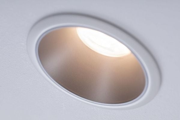 Paulmann Cole, Innsunket spotlight, GU10, 1 ampuller, LED, 10 W, Sølv, Hvit