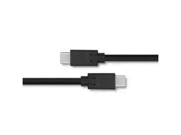 Qoltec - USB-kabel - USB-C (hann) til USB-C (hann) - USB 3.1 - 1 A - 2 m - svart