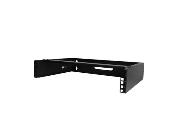 StarTech.com 2U Wall Mount Rack, 19" Wall Mount Network Rack, 14 inch Deep (Low Profile), Wall Mounting Patch Panel Bracket for Network Switches, I...